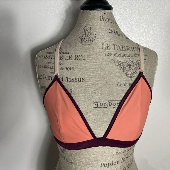 Lululemon Womens Adjustable Crisscross Bra Orange Sz S - Picture 1 of 6